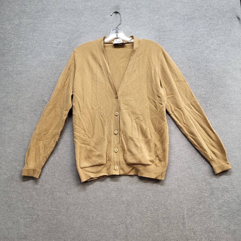 VINTAGE James Pringle Women Sweater 38 Beige Cardigan Wool